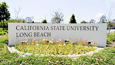 Picture of gate sign from California State University, Long Beach